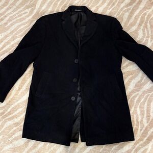 Calvin Klein Sleek Black Trench Coat